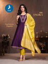 Angika By Kaya Gadhwal Silk Anarkali Kurtis Set Wholesale Price In Surat