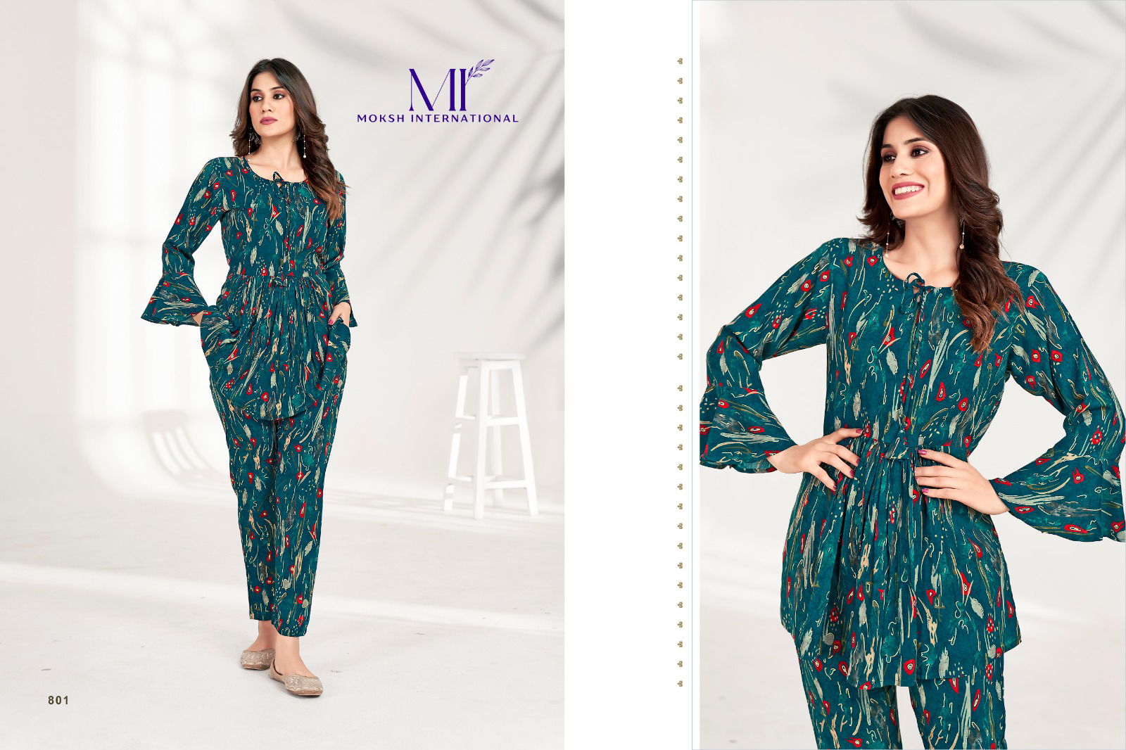 Milky Vol 1 By Moksh Printed Cord Set Western Catalog