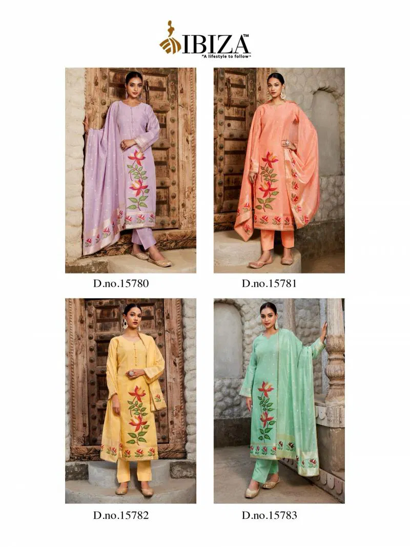 Ibiza Adweta Moga Silk Jacquard Salwar Kameez Bulk Orders In India