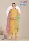 Andrea By Vipul Organza With Embroidery Salwar Suits Wholesale Shop In Surat
