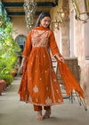 Naisha K 299 Cotton Embroidered Kurti With Pant Dupatta Wholesale Market In Surat