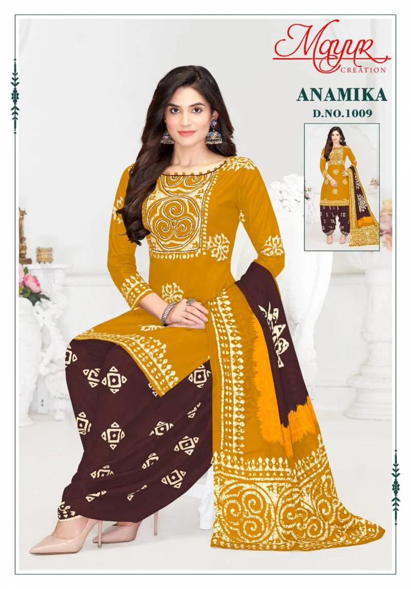 Anamika Vol 1 By Mayur Cotton Printed Dress Material Orders In India