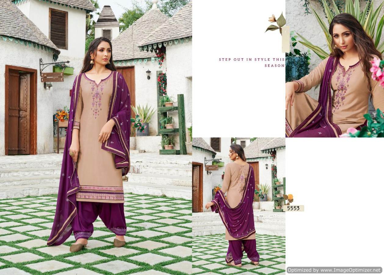 Kessi Patiala House 77 Launch New designer Party Wear Festive Embroidery Work Dress Material With Chinon Work Four Side Lace Work Dupatta
