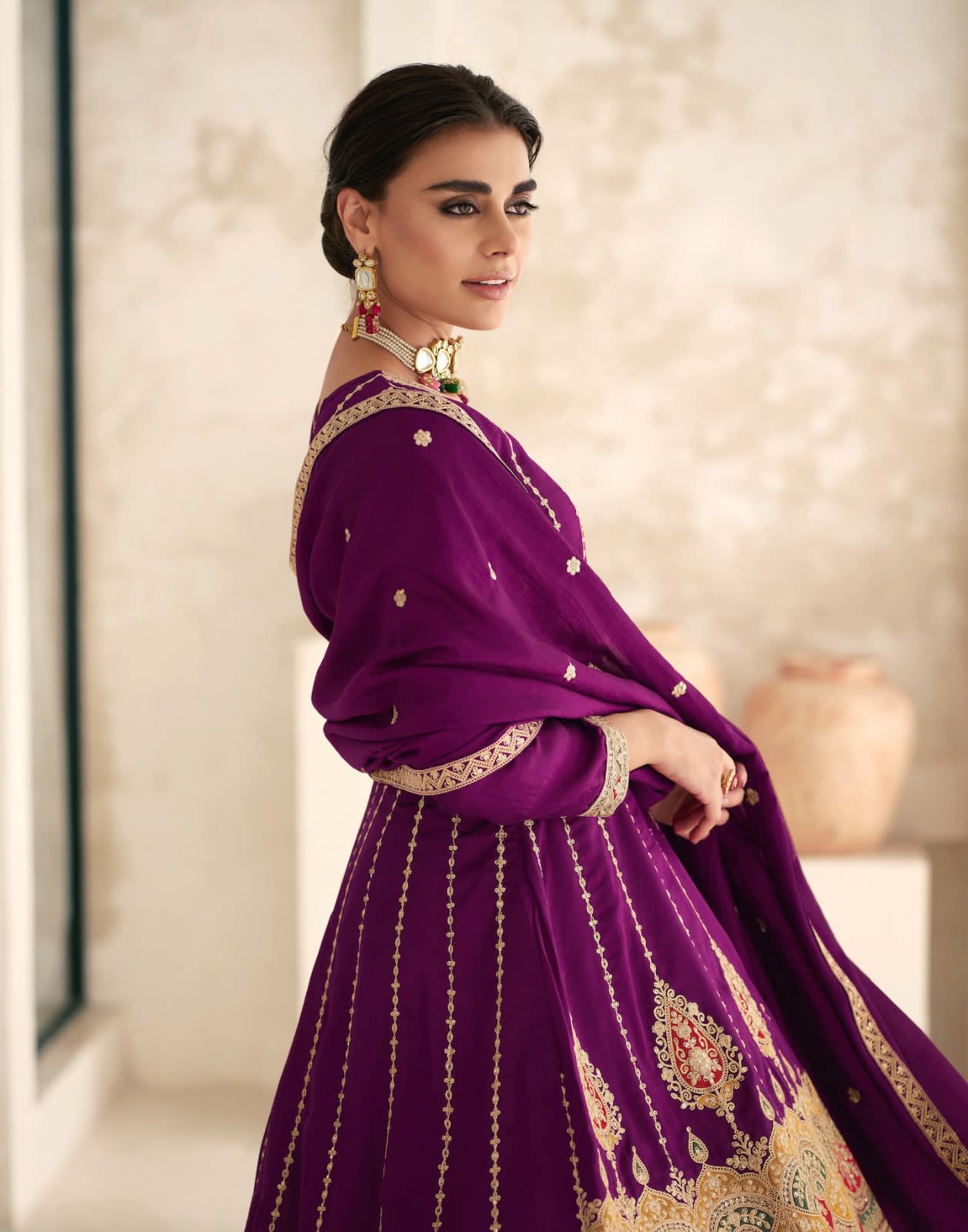 Romani By Aashirwad Heavy Embroidery Wedding Salwar Suits Catalog