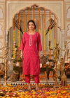 Naisha K 381 Cotton Straight Embroidery Work Kurti With Pant Dupatta Wholesale Market In Surat
