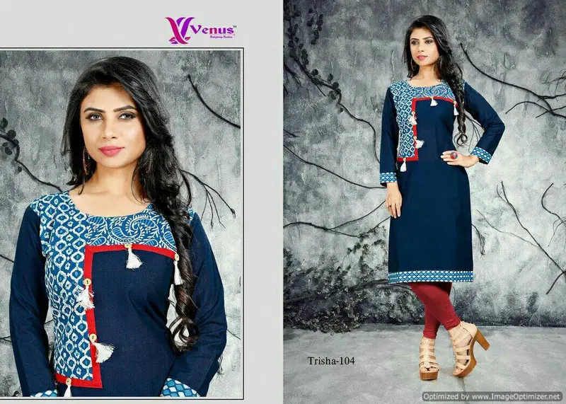 Trisha Vol-1 Designer Stylish Casua Wear Long Sleeves Kurti Collection