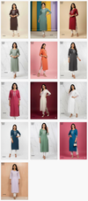 Naisha K 400 Cotton Flax Embroidery Casual Wear Kurti Wholesale Suppliers In Mumbai