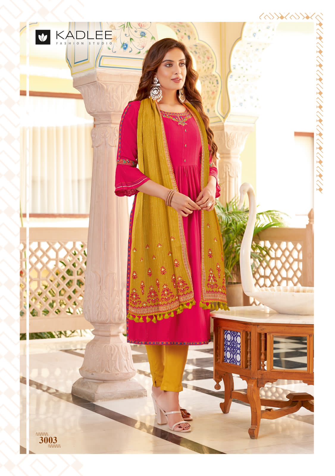 Sangam By Kadlee Designer Rayon Readymade Suits Catalog