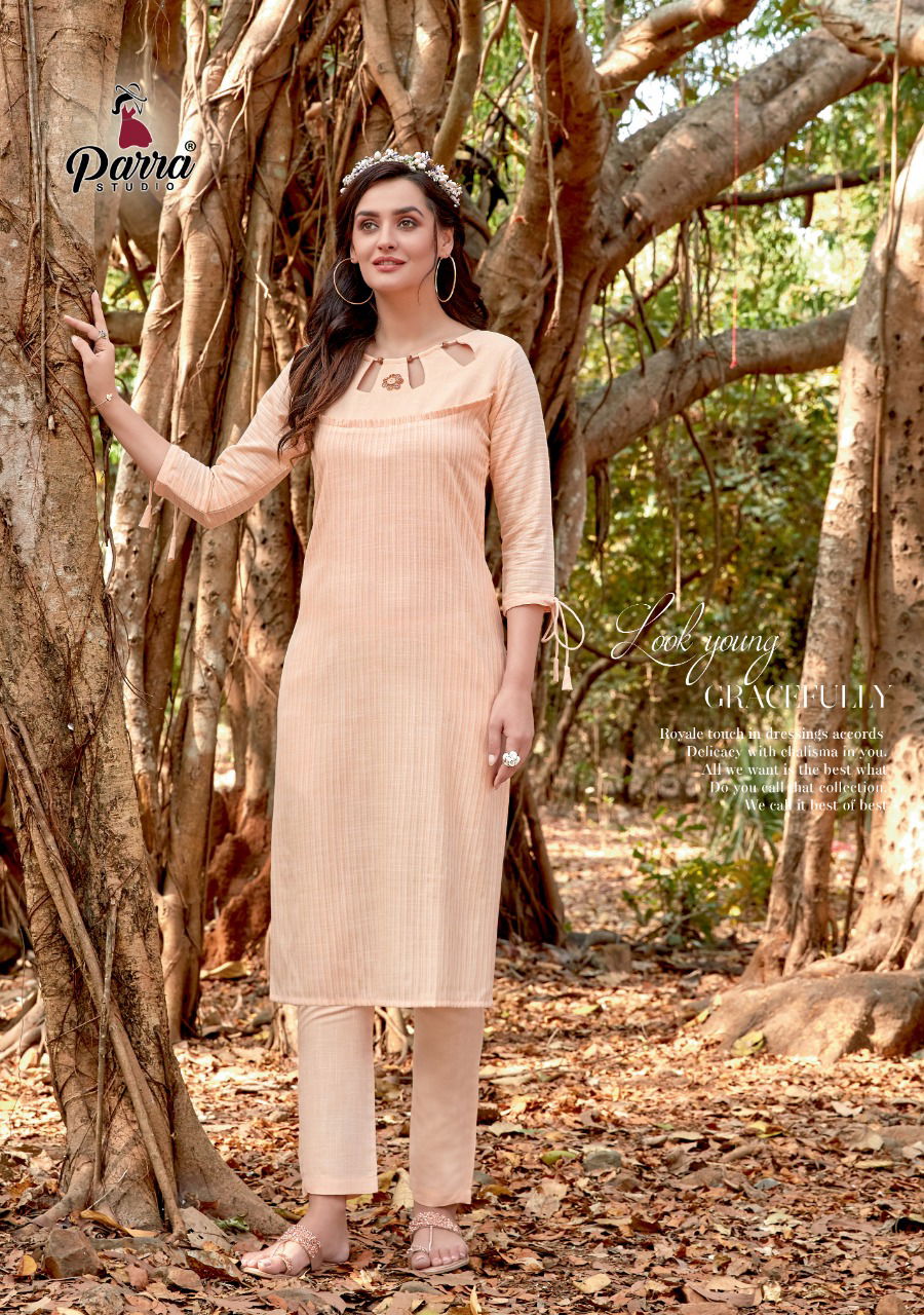 PARRA STUDIO EXPERIENCE FLUID FASHION Latest Designer Heavy Casual Wear Rayon Kurtis With Pent Collection