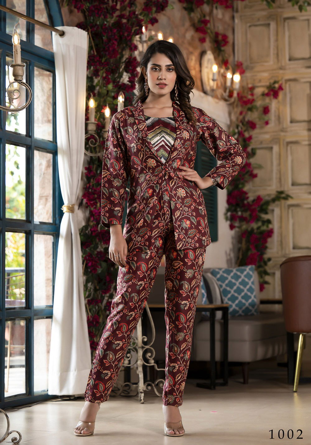 RichieRevise Party Wear Cord Set Western Catalog