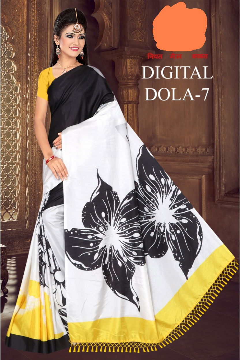 Green Chilli Digital Dola Latest Designer Party Wear Global Linen Juth Digital Printed Saree Collection
