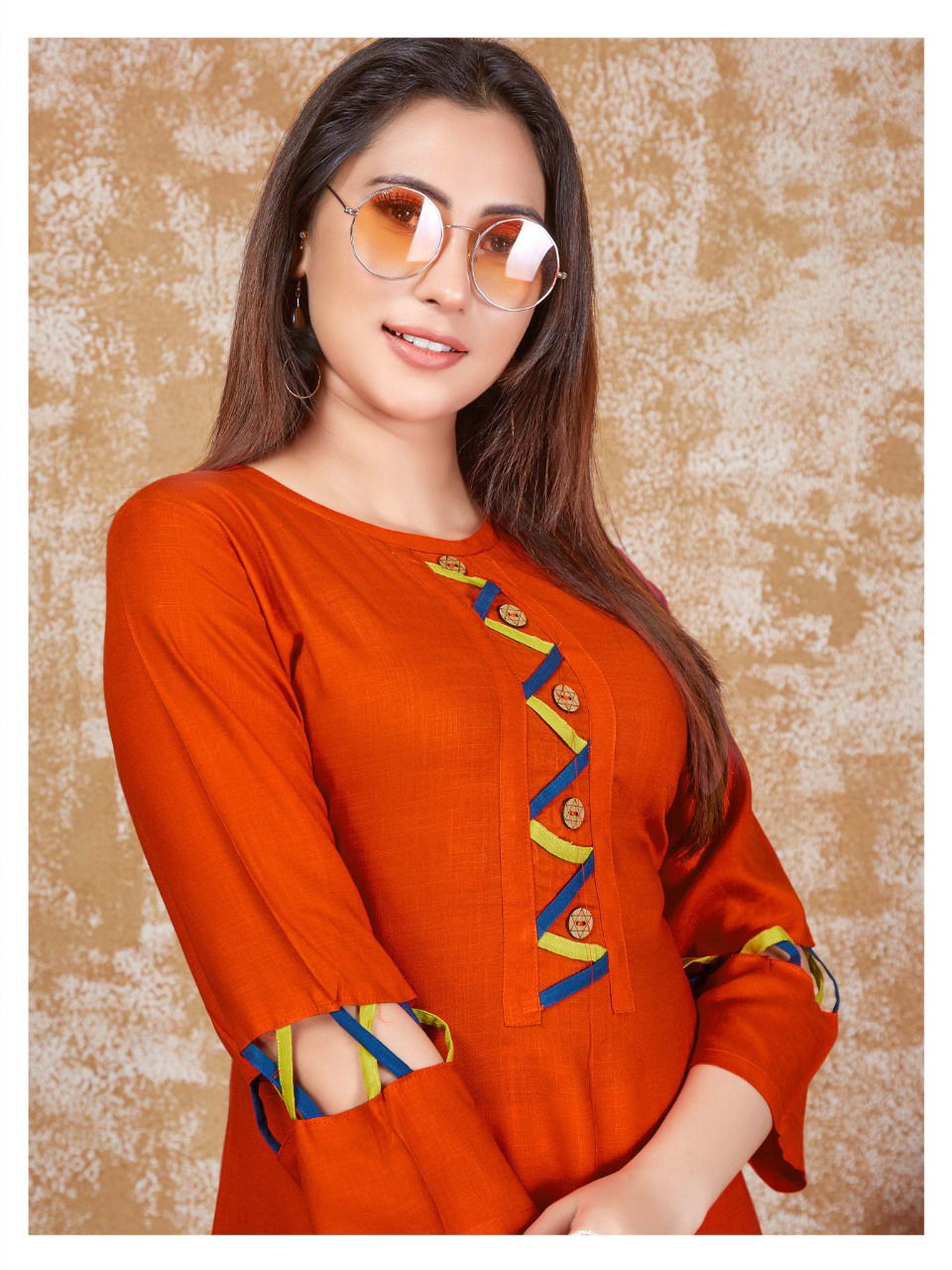 Smylee Ladki Heavy Latest Fancy Designer Ethnic Wear Rayon Casual Kurti Collection
