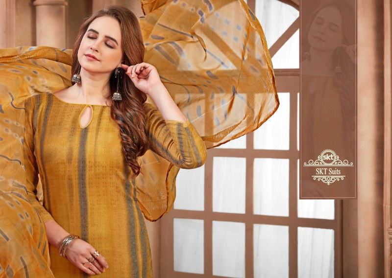 SKT Rehmat Latest Exclusive Collection Of Pure Pashmina Printed Dress Material 