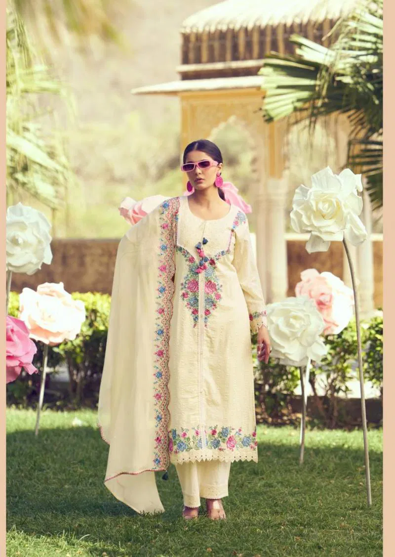 Eden Rose By Prm Cotton Embroidered Salwar Kameez Wholesale Suppliers In India