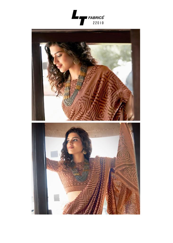 Lt Moksha Latest Fancy Designer Festive Wear Heavy Stylish Linen Braso Silk Saree Collection