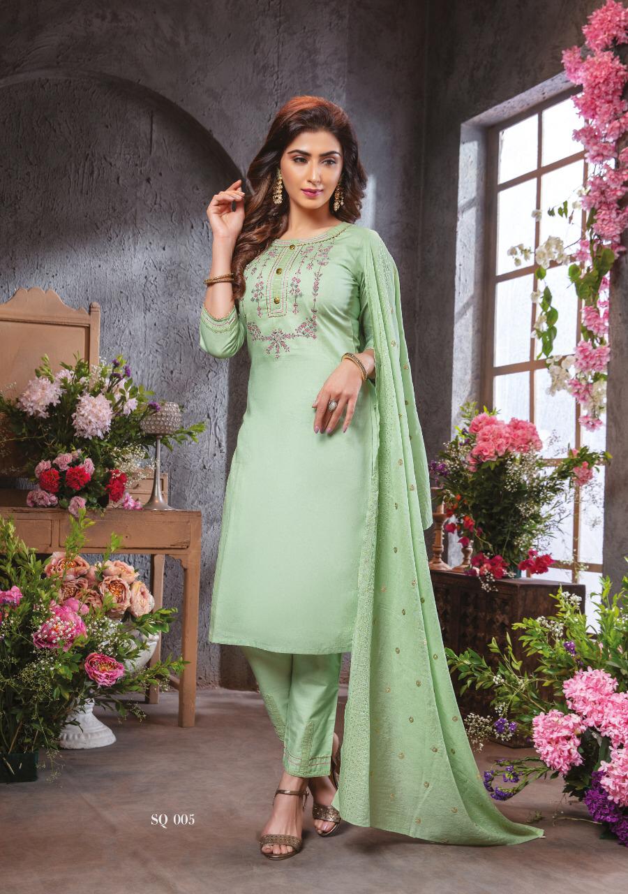 KIANA SUMMER QUEEN Latest Festive Wear Fancy Pure Cotton Lurex Touch  Thread Work Heavy salwar Suit Collection