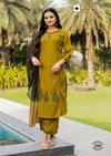 Amrita By Kadlee Rayon Slub Wholesale Kurti With Bottom Dupatta Suppliers In Mumbai
