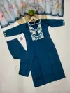 KF 5121 Kalaai Rayon Embroidery Kurti With Bottom Dupatta Suppliers In India