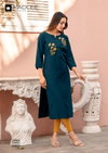 Sumer By Kadlee Rayon Thread work Wholesale Kurti Suppliers In Mumbai