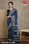 Apple Holland Silk 97 Silk Blend Printed Ladies Saree Wholesale Market In Surat

