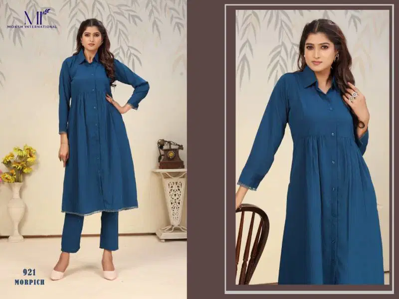Ice Vol 1 By Moksh Rinkal Cotton Kurti With Bottom Wholesale In India