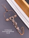 AD Diamond Silver And Rose Gold Hath Panja Accessories Catalog