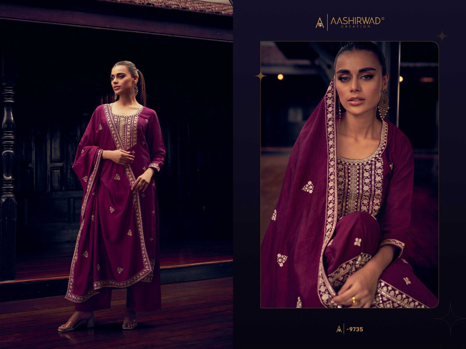 Tulip By Aashirwad Heavy Designer Salwar Suits Catalog