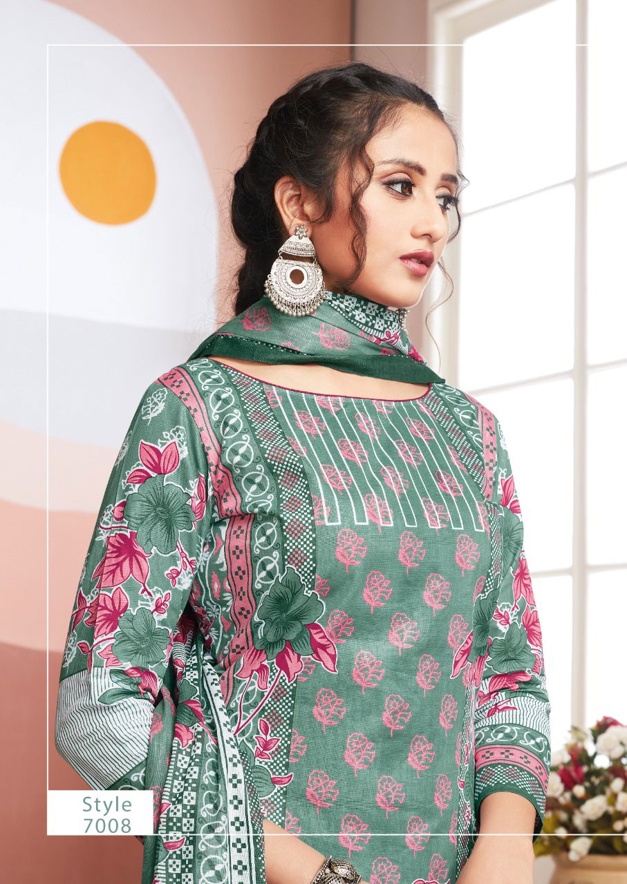 Akash Noor E Shabhnam 7 Cotton Printed Regular Wear Dress Material Collection
