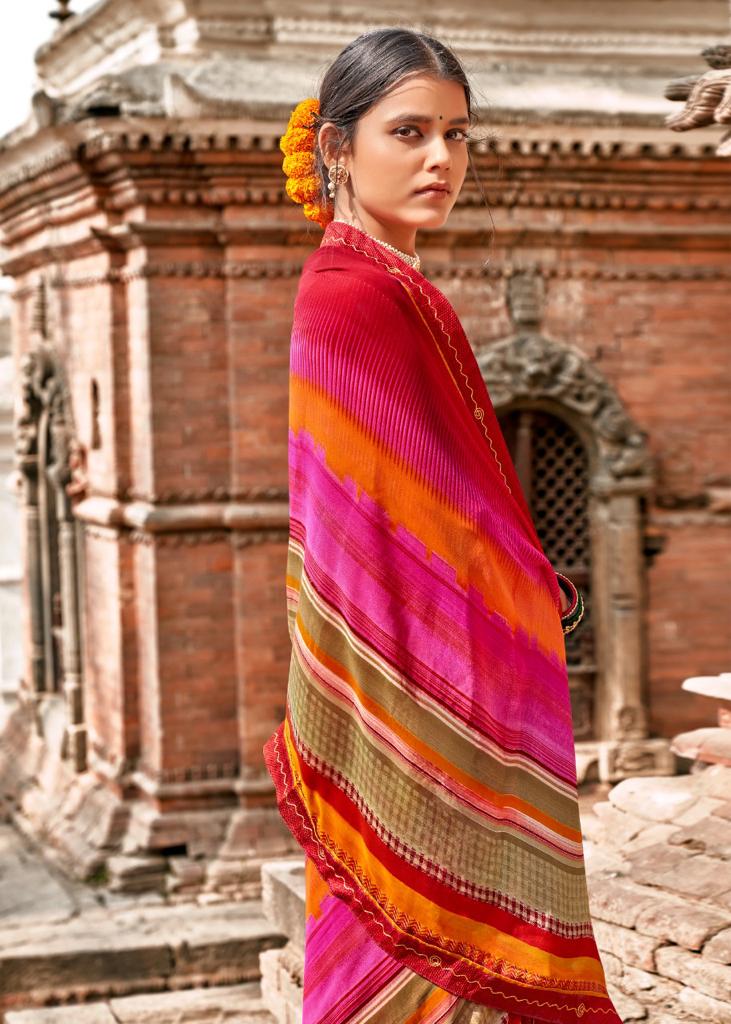 Kashvi Lavanya Silk Weightless Georgette Printed Casual Wear Sarees Collection
