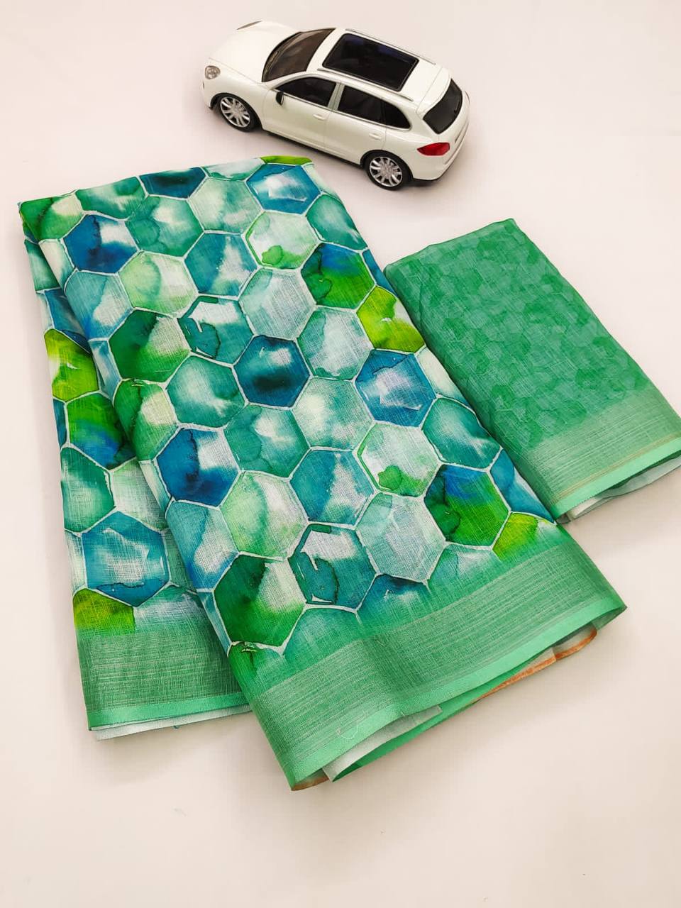 MG 279 Linen Printed Daily Wear Sarees Catalog