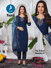 Kunti By Kaya Chanderi Jequard With Digital Printed Kurti Set Wholesale Price In Surat