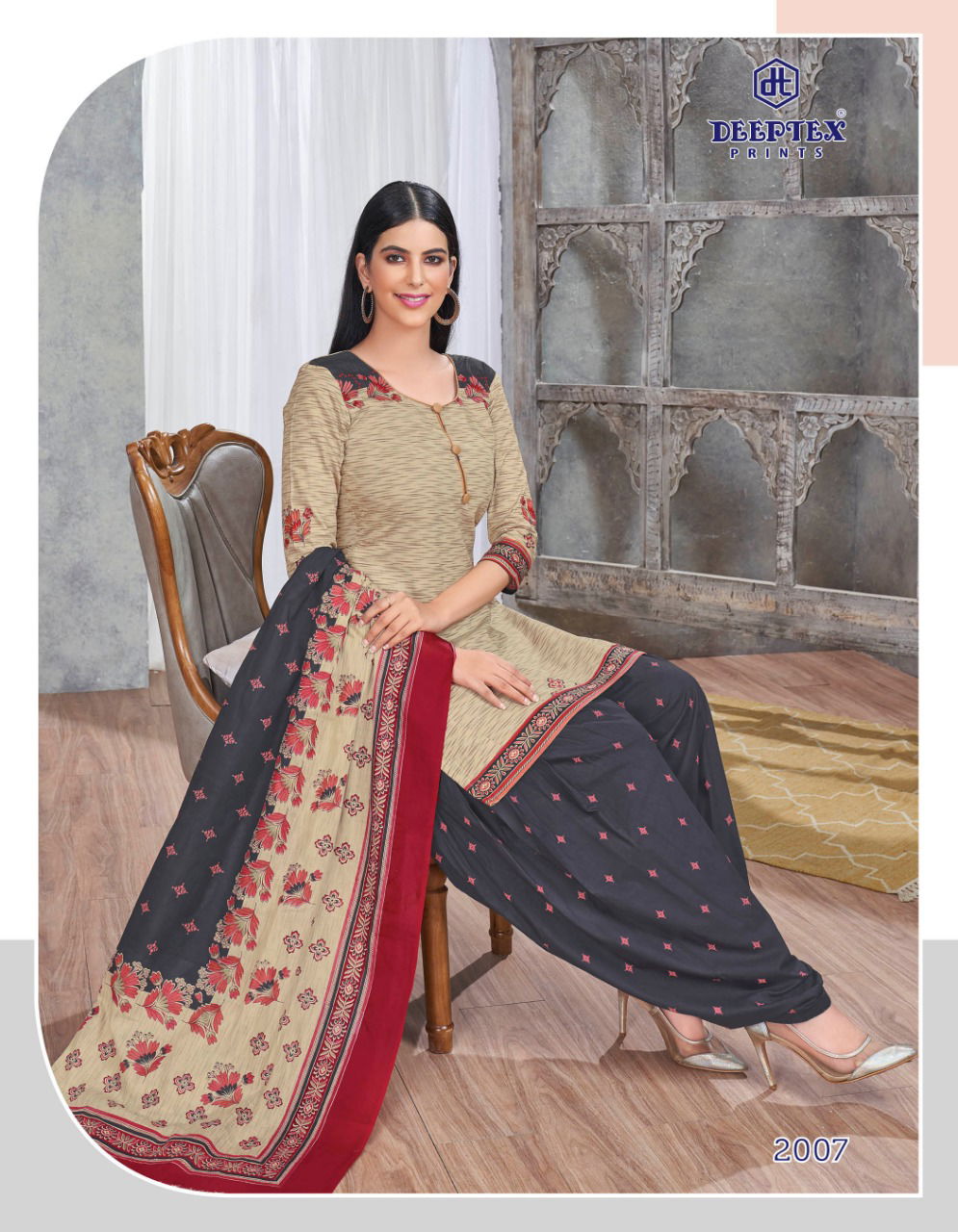Deeptex Designer Printed Cotton Dress Material Collection