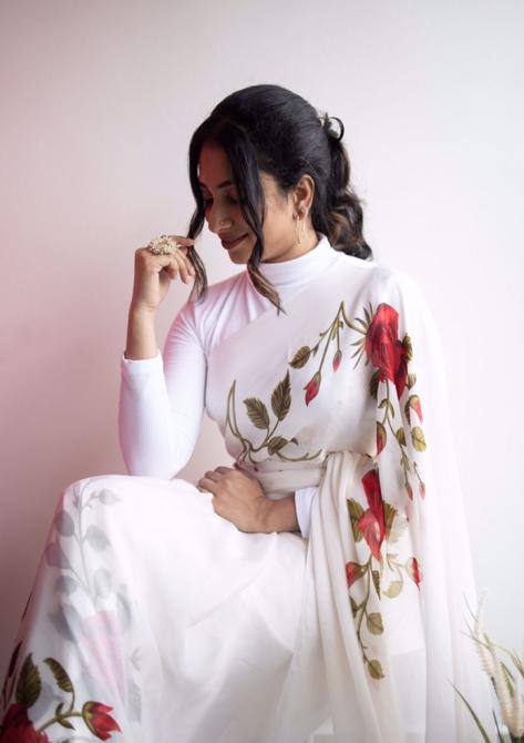 MG 290 Gorgette Digital Print Saree Wholesale Price In Surat