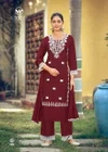 White Lotus Vol 3 By Woodee Rayon Thread Worked Kurti With Bottom Dupatta Wholesale Market In Surat