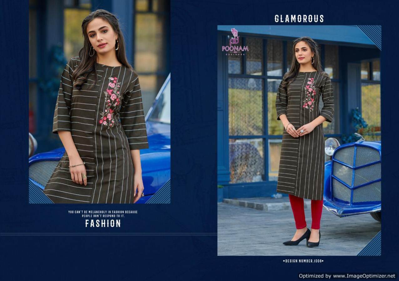 Latest Collection Of Designer Kurtis With Embroidery Work 