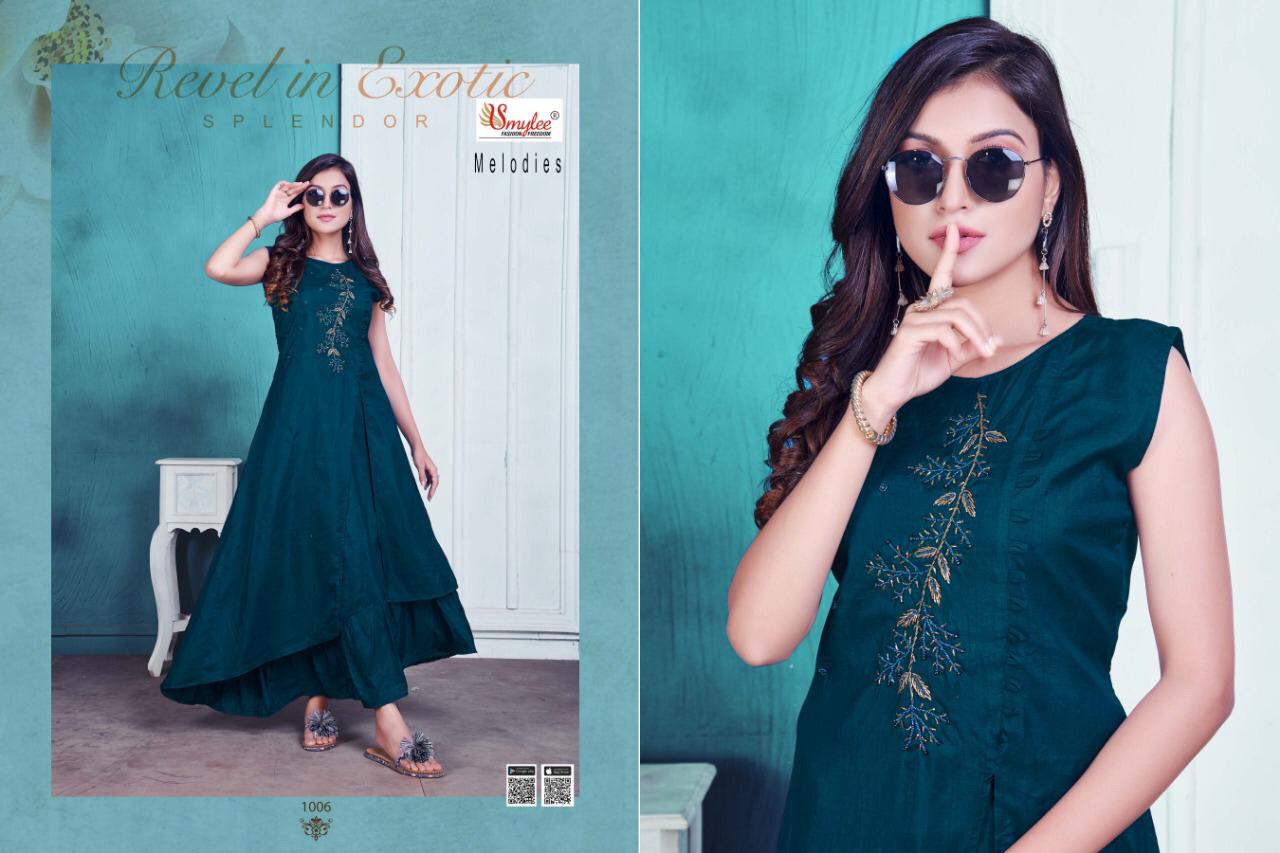 Smyle Melodies Fancy Festive Wear Designer Fancy Long Kurtis Collection
