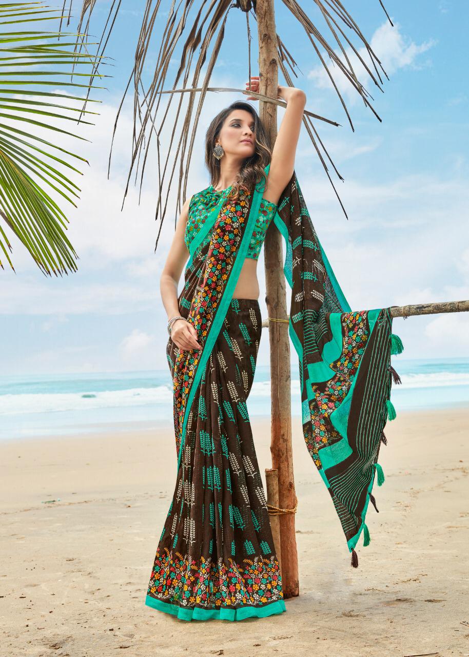 Shreyans Eleghant Pattu Latest Designer Daily Wear Casual Wear Linen Saree Collection 