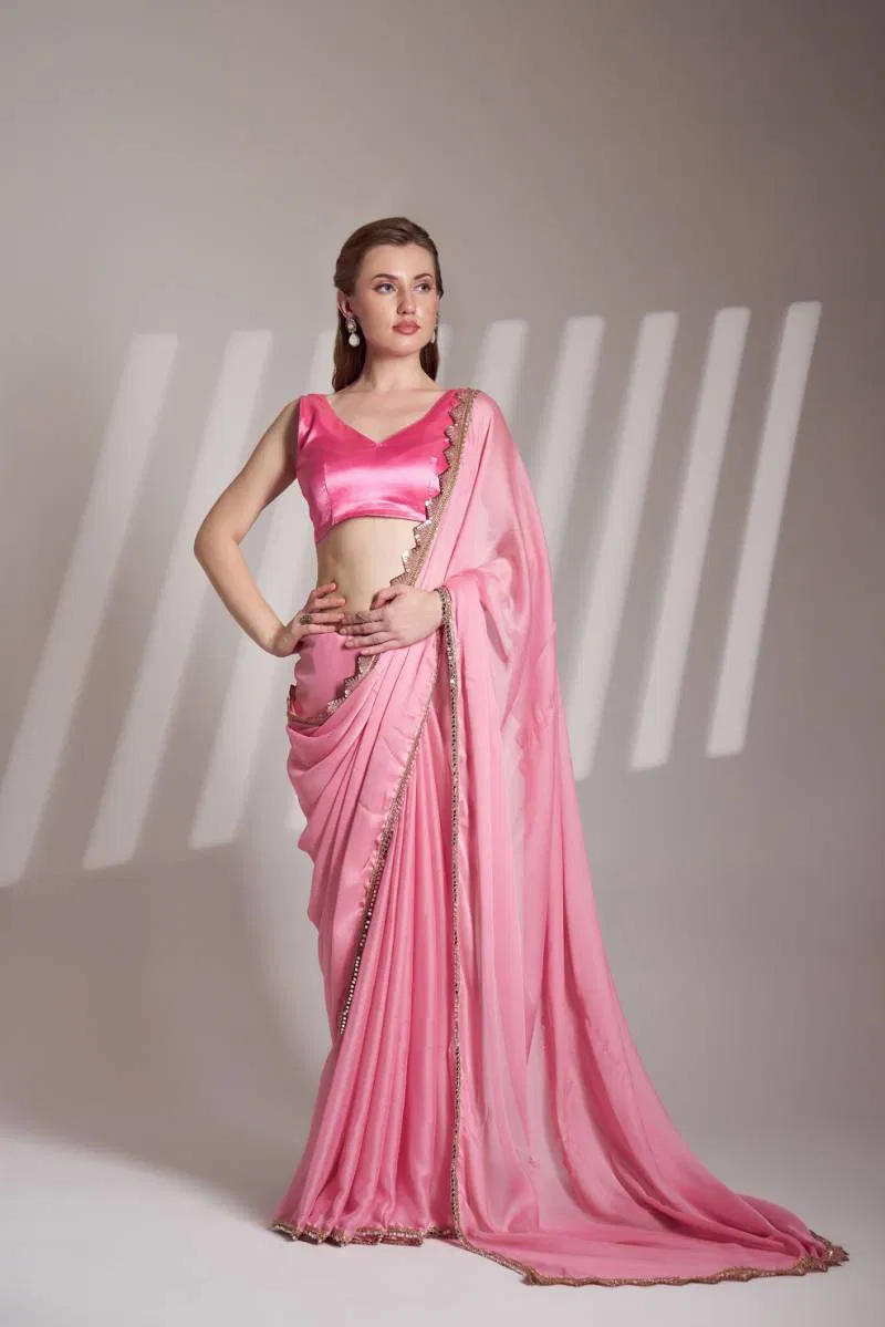 Ziva 36 Stylish Chiffon Party Wear Saree Wholesale Clothing Distributors In India