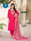 Jyotika By Kaya Vertican Silk Kurti With Bottom Dupatta Wholesale Shop In Surat