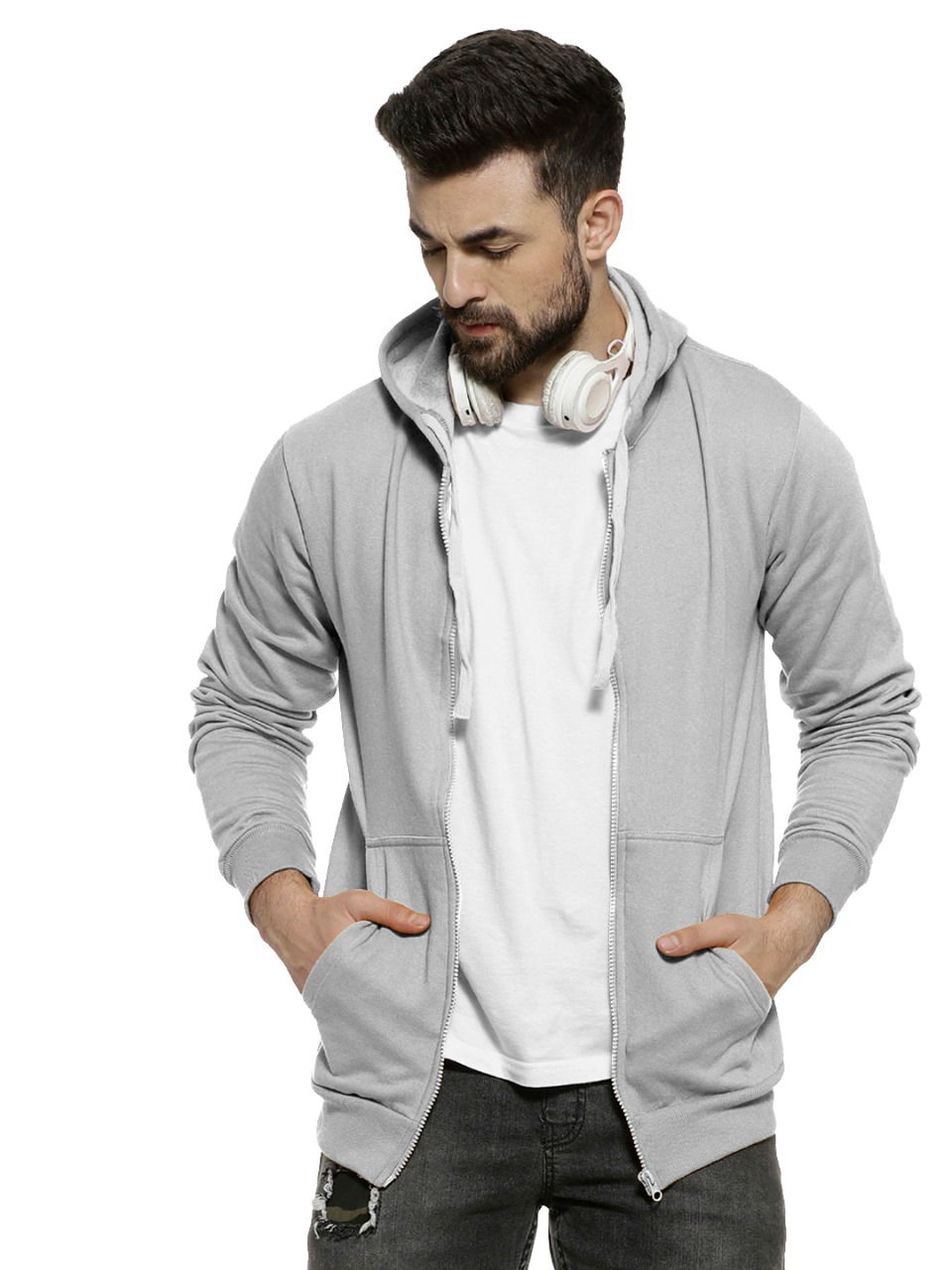 Swara Plain Zipper 2 Ethnic Wear Wholesale Mens Hoodi Collection