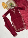 KF 2106 Kalaai Roman Silk Kurti With Bottom Dupatta

