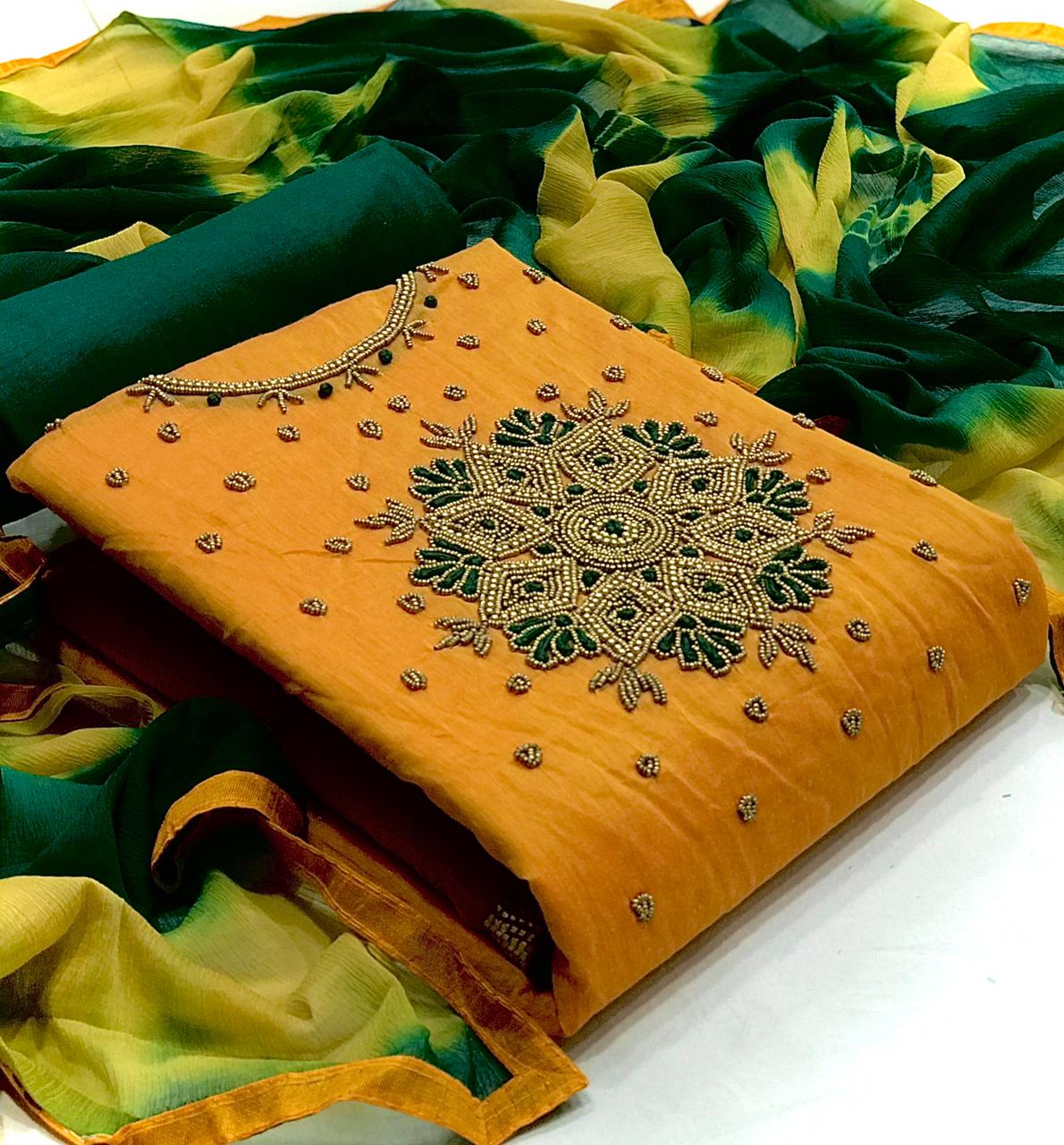 Designer Handwork Suits 6001 Latest Fancy Casual Wear Dress Material Collection
