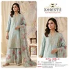 10084 A To D By Zorista Chinon Silk Plazzo Salwar Kameez
