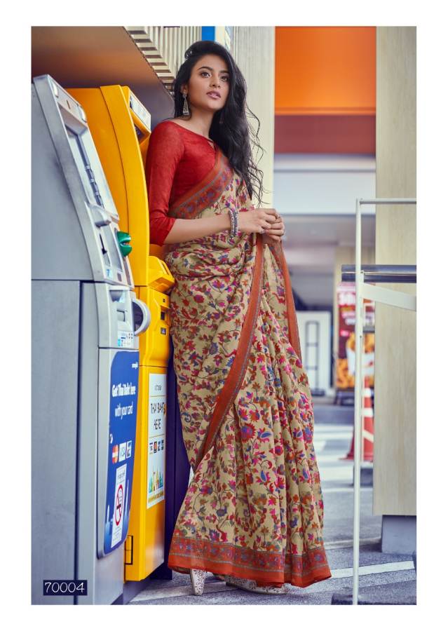 Lt Kala Kruti Latest fancy designer Regular Casual Wear Kashmiri Digital Printed Saree Collection
