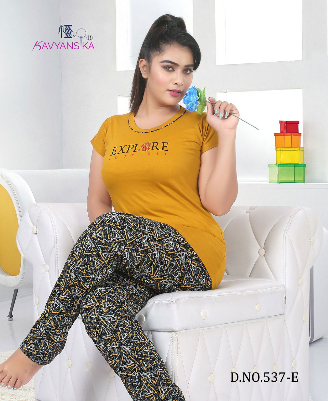 Kavyansika 537 Latest Stylish Night Suit Collection 