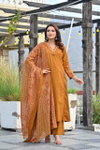 Naisha K 345 Cotton Embroidery Kurti With Pant And Dupatta Bulk Orders In India