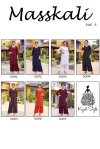Massakali Vol 5 By Kajal Style Rayon Lucknowi Kurti With Bottom
