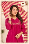 Riwayat By Namoh Mal Chanderi Kurti With Bottom Dupatta Wholesale Online
