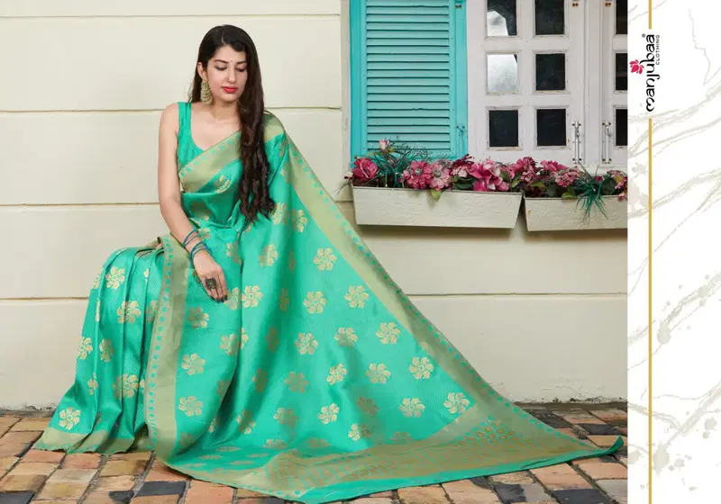 Manjubaa Mahamaya Silk Latest Designer Party Wear Silk Saree Collection 