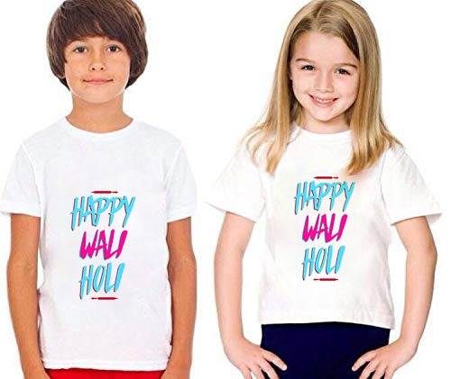 Swara Girl And Boy Holi Special Ethnic Wear Designer Tshirt Collection